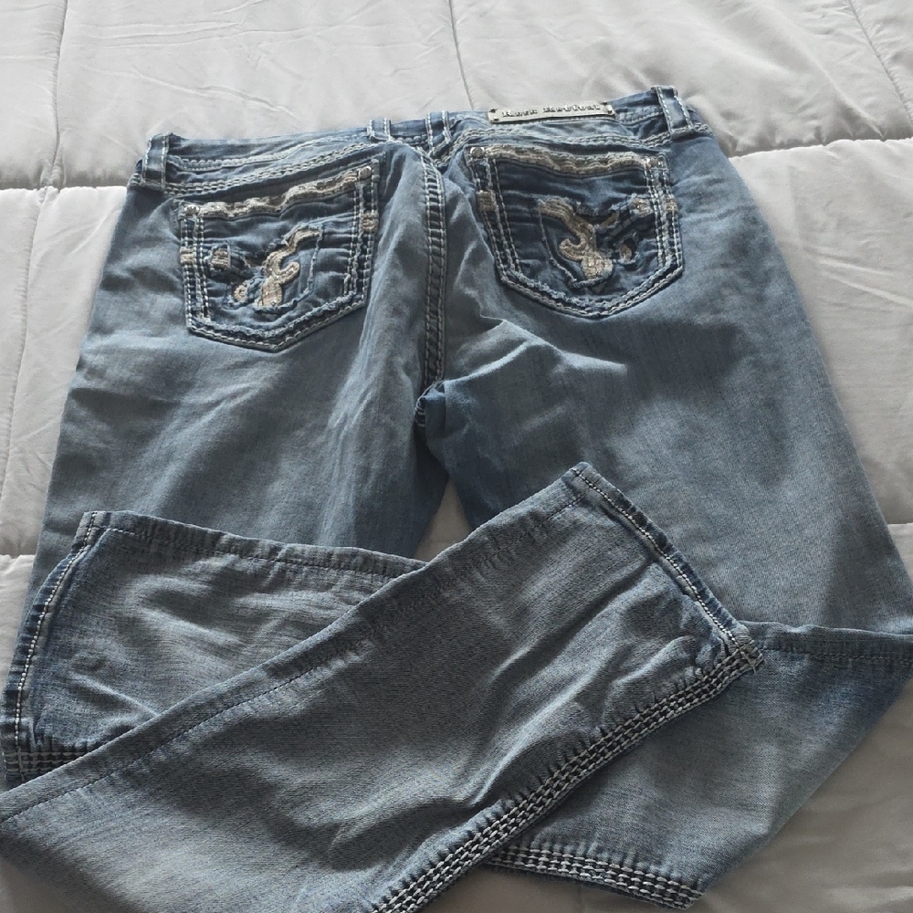 Rock Revival Light Blue Boot Cut Jeans